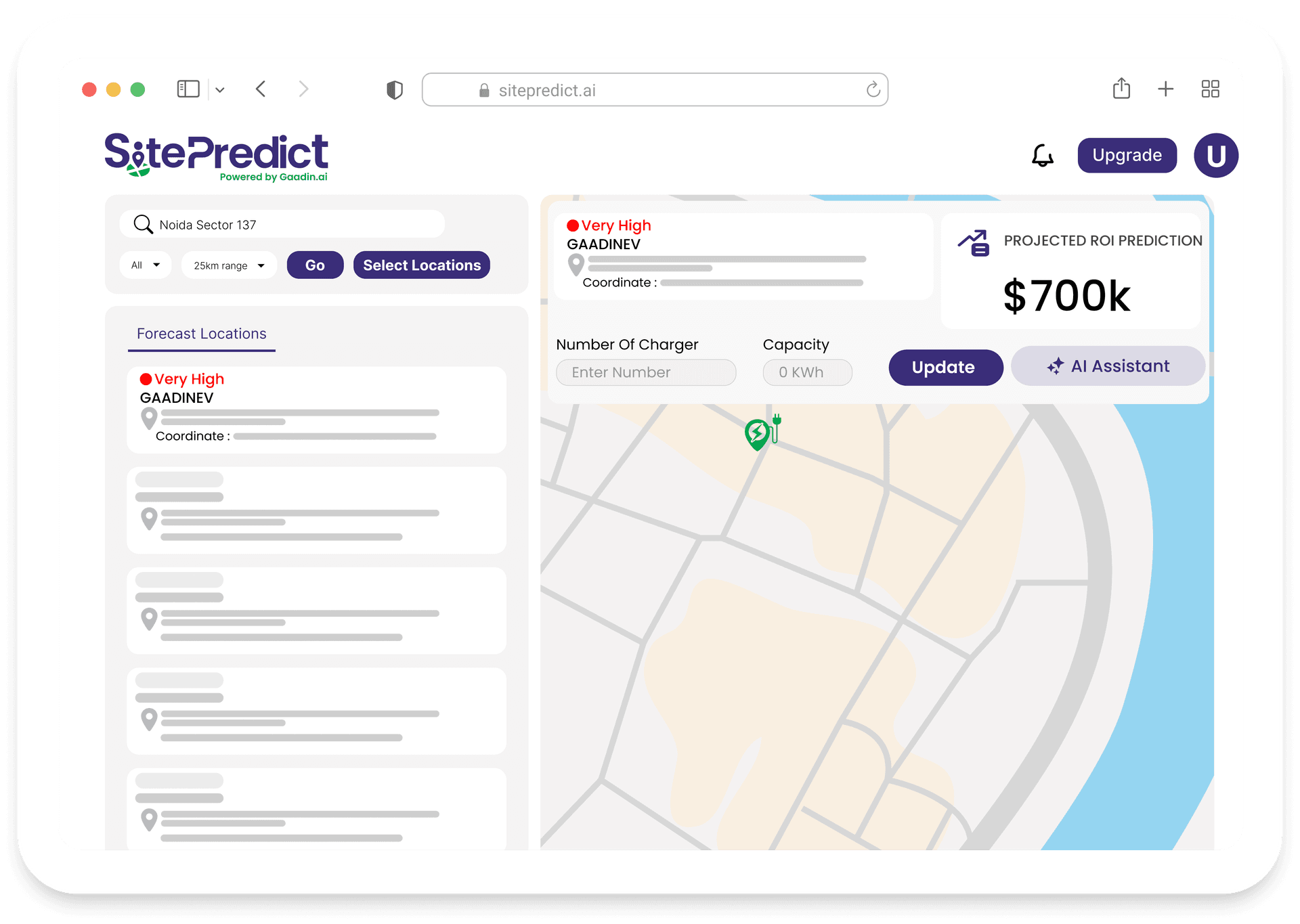 EV Charging Location Prediction & ROI Intelligence