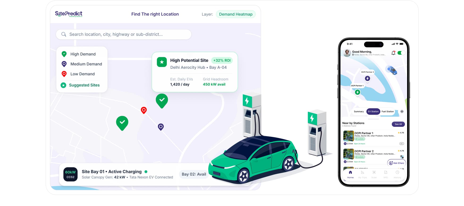 Gaadin AI white-label charging platform for a new charge point operator