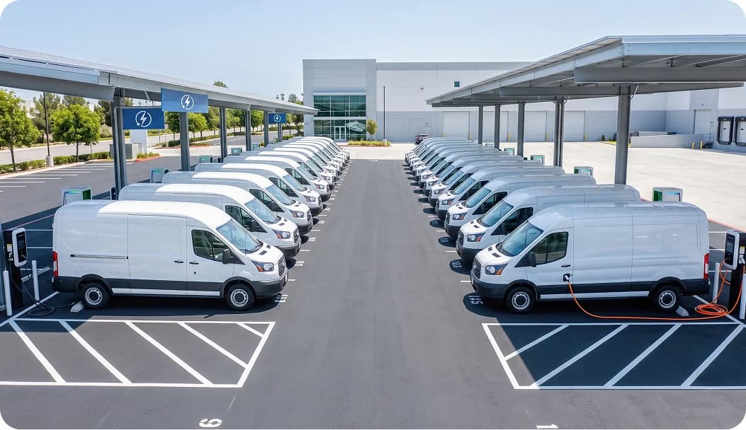 Gaadin AI depot EV charging managed within site power capacity